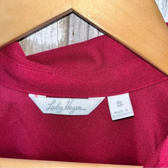 Lady Hagen Sleeveless Golf Polo Small Pink Athletic Top Womens Moisture Wicking - Picture 5 of 5